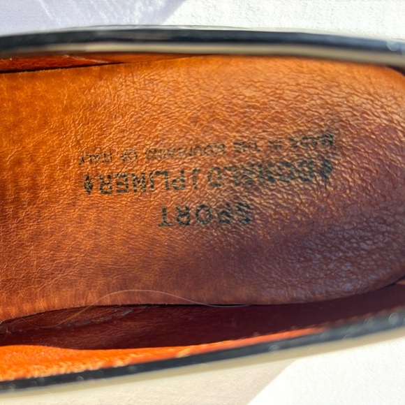 Donald J Pliner Loafers Woman Size 7 Driven I20 Black Patent Leather Flats - Picture 12 of 12